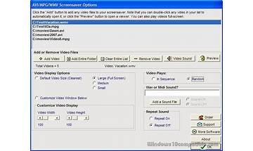 AVI-MPG-WMV Screensaver for Windows - Download it from Habererciyes for free